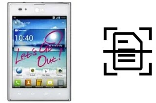 Digitalize documentos em um LG Optimus Vu P895