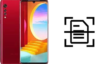 Digitalize documentos em um LG Velvet 5G UW
