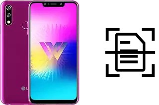 Digitalize documentos em um LG W10