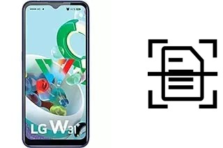 Digitalize documentos em um LG W31+