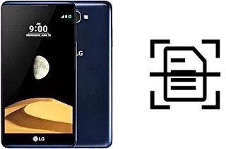 Digitalize documentos em um LG X max