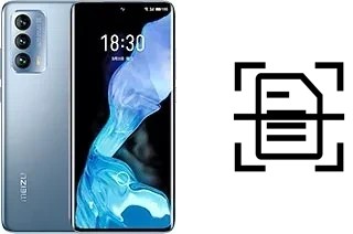 Digitalize documentos em um Meizu 18