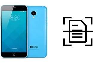 Digitalize documentos em um Meizu M1