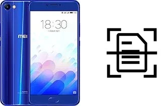 Digitalize documentos em um Meizu M3x