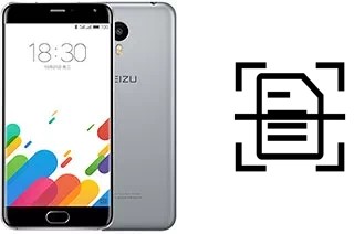 Digitalize documentos em um Meizu M1 Metal