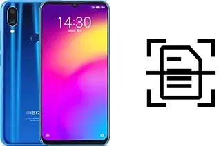 Digitalize documentos em um Meizu Note 9