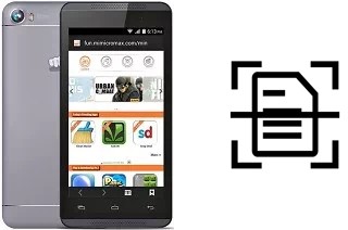 Digitalize documentos em um Micromax Canvas Fire 4 A107