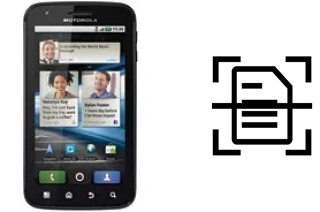 Digitalize documentos em um Motorola ATRIX