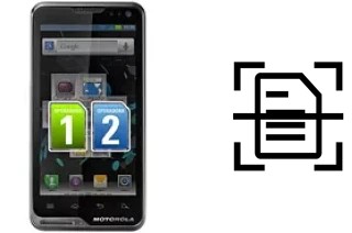 Digitalize documentos em um Motorola ATRIX TV XT687