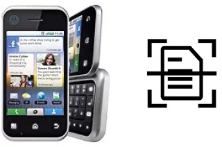 Digitalize documentos em um Motorola BACKFLIP