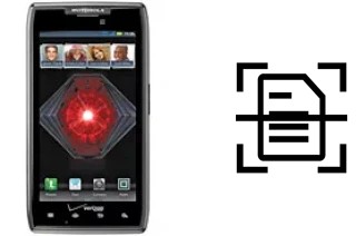 Digitalize documentos em um Motorola DROID RAZR MAXX