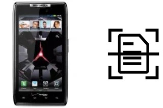 Digitalize documentos em um Motorola DROID RAZR XT912