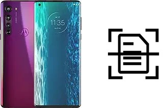 Digitalize documentos em um Motorola Edge