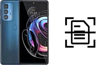 Digitalize documentos em um Motorola Edge 20 Pro