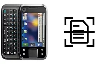 Digitalize documentos em um Motorola FLIPSIDE MB508