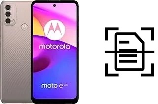 Digitalize documentos em um Motorola Moto E40