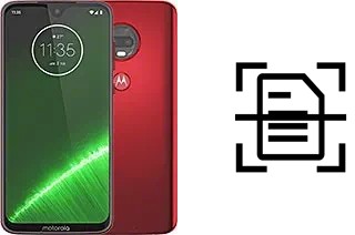 Digitalize documentos em um Motorola Moto G7 Plus