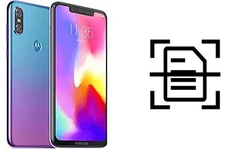 Digitalize documentos em um Motorola P30