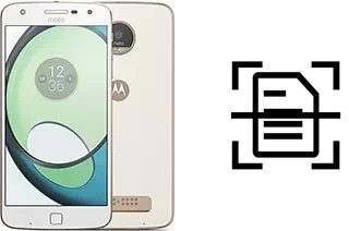 Digitalize documentos em um Motorola Moto Z Play