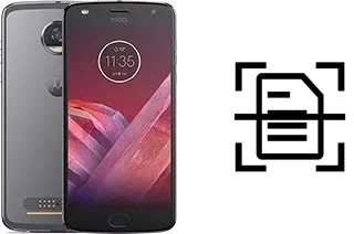 Digitalize documentos em um Motorola Moto Z2 Play