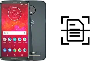 Digitalize documentos em um Motorola Moto Z3 Play