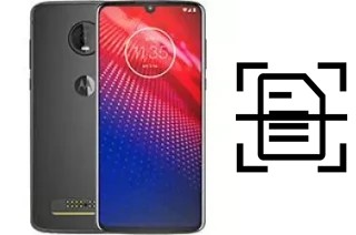 Digitalize documentos em um Motorola Moto Z4 Force