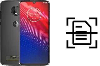 Digitalize documentos em um Motorola Moto Z4