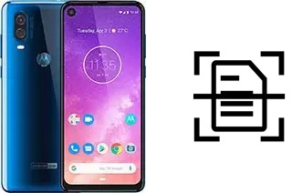 Digitalize documentos em um Motorola One Vision