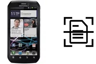 Digitalize documentos em um Motorola Photon 4G MB855