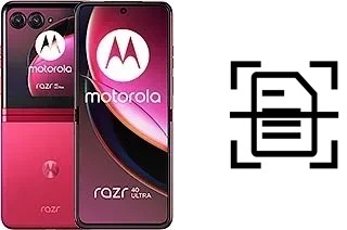 Digitalize documentos em um Motorola Razr 40 Ultra