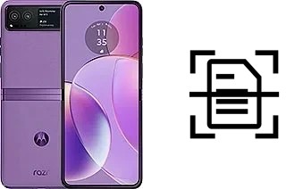 Digitalize documentos em um Motorola Razr 40
