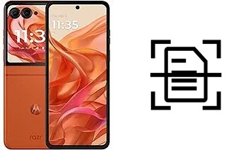 Digitalize documentos em um Motorola razr 2024