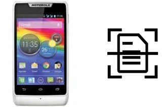 Digitalize documentos em um Motorola RAZR D1