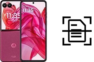 Digitalize documentos em um Motorola razr+ 2024
