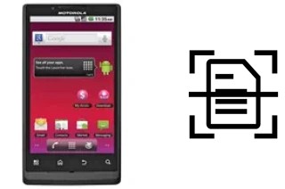 Digitalize documentos em um Motorola Triumph