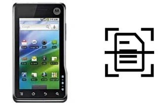 Digitalize documentos em um Motorola XT701