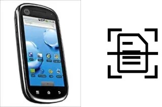 Digitalize documentos em um Motorola XT800 ZHISHANG