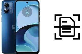 Digitalize documentos em um Motorola Moto G14