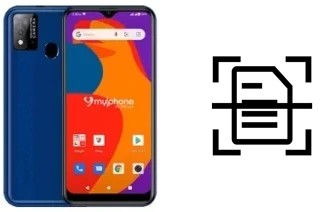 Digitalize documentos em um MyPhone myWX2
