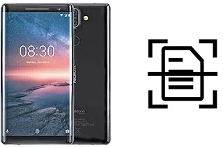 Digitalize documentos em um Nokia 8 Sirocco