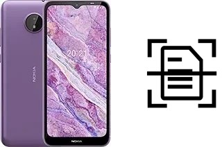 Digitalize documentos em um Nokia C10