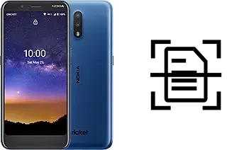 Digitalize documentos em um Nokia C2 Tava