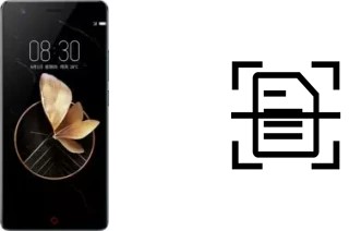 Digitalize documentos em um nubia Z17