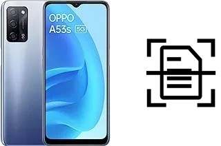 Digitalize documentos em um Oppo A53s 5G