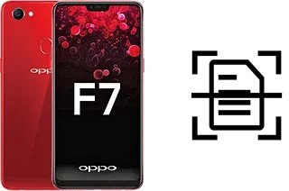 Digitalize documentos em um Oppo F7