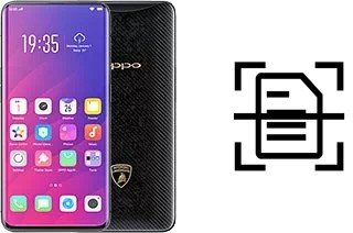 Digitalize documentos em um Oppo Find X Lamborghini Edition