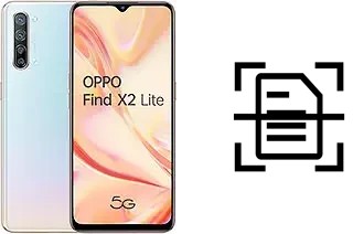 Digitalize documentos em um Oppo Find X2 Lite