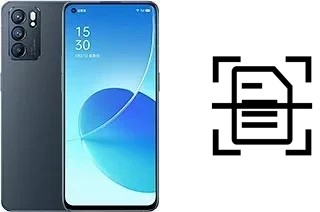 Digitalize documentos em um Oppo Reno6 5G