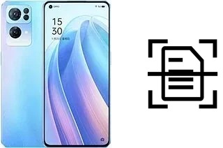 Digitalize documentos em um Oppo Reno7 Pro 5G