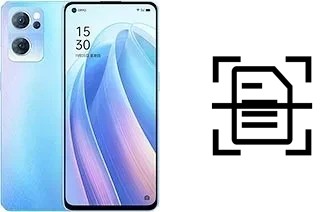 Digitalize documentos em um Oppo Reno7 5G